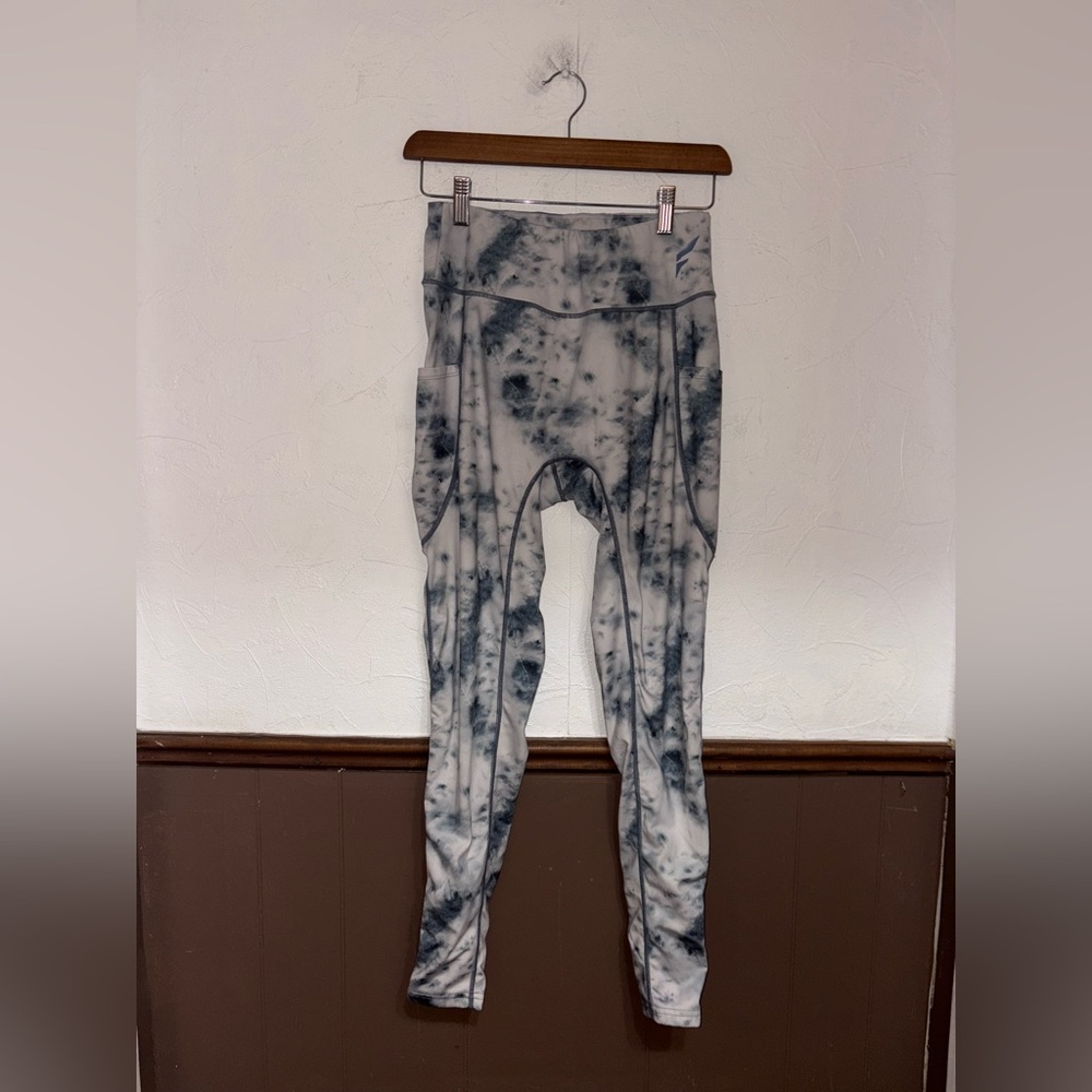 Flag Nor Fail • Blue Tye Dye Leggings